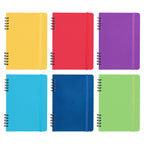 Branded A5 Spiral Notebook with Recycled Leather Cover