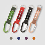 Branded Metal Carabiner Keyring with Mesh Strap