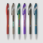 Branded Recycled Plastic Metallic Stylus Pen with Chrome Trim