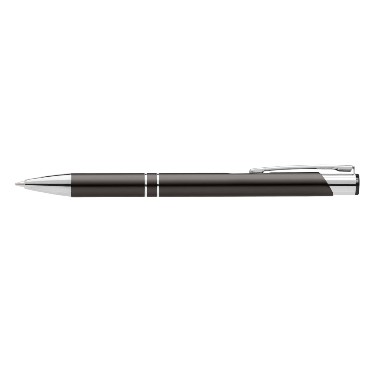 Branded Matte Anodised Aluminium Slim Pen in Gunmetal