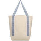 Branded Recycled Cotton Canvas Tote with Front Pocket