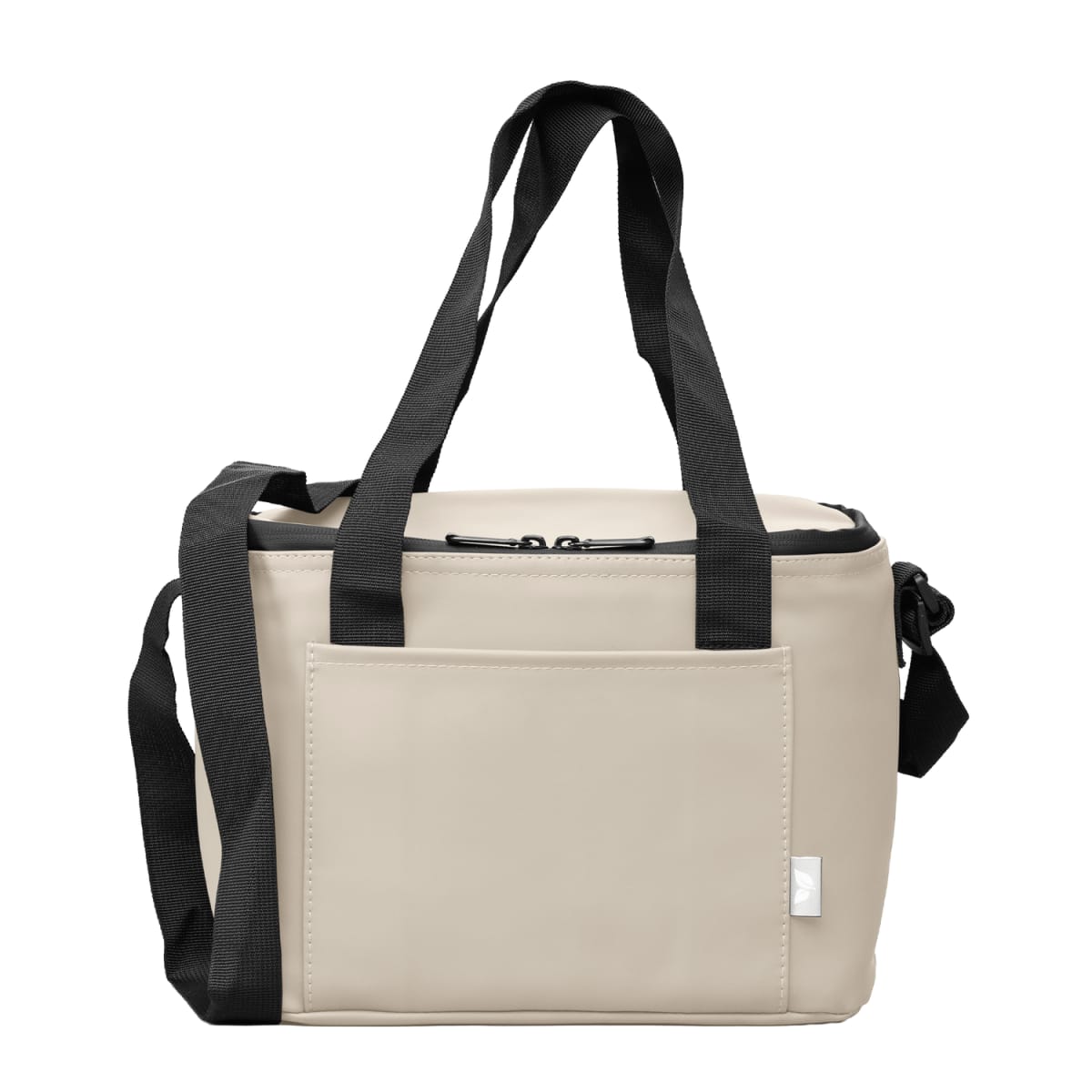 Branded Recycled PU 12 Can Cooler Bag in Dune