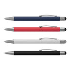Branded Retractable Gunmetal Trim Stylus Pen