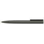 Branded Retractable Aluminium Pen with Rubberised Barrel in Gunmetal