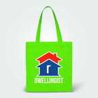 Branded Budget Non-Woven Tote Bag in Lime Green