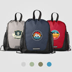 Branded Recycled Pocketed Drawstring Bag