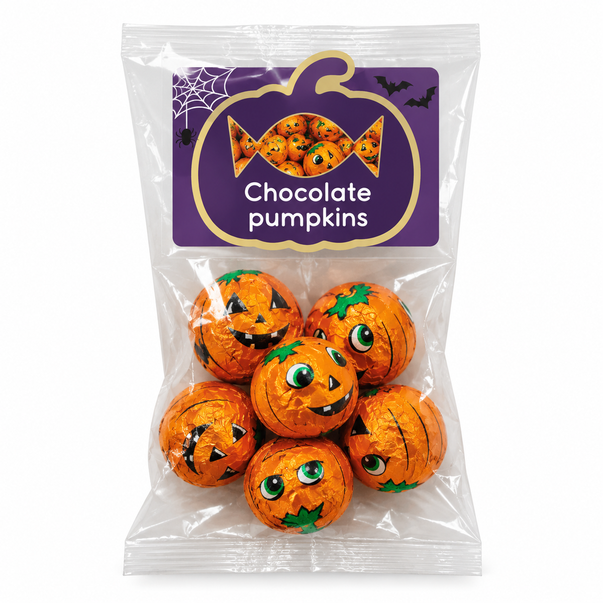 Branded Halloween Mini Treat Bag - Pumpkins and Eyeballs