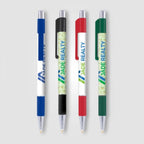 Branded Slimline Retractable Pen with Comfort Grip