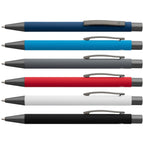Branded Recycled Aluminium Soft-Touch Ballpoint Pen
