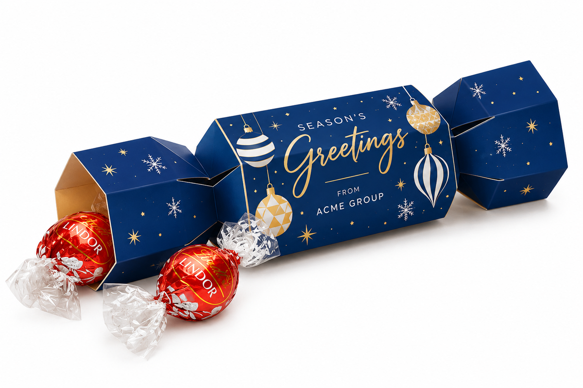 Branded Lindor Truffles Cracker Box