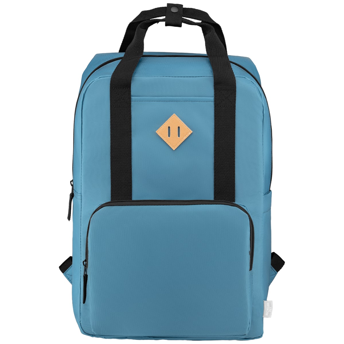 Branded Recycled Polyester Laptop Backpack 16L in Blue
