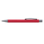 Branded Mirror-Finish Aluminium Soft-Touch Pen in Red