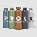 Branded Recycled Stainless Steel Metallic Bottle 710ml
