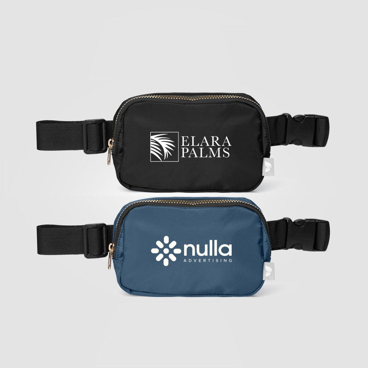 Branded Recycled rPET Waist Bag with Crossbody Strap
