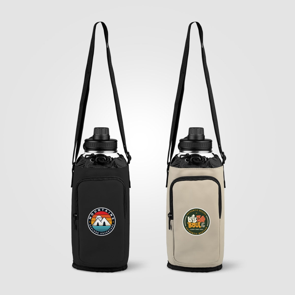 Branded 60oz Recycled PU Insulated Bottle Bag