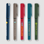 Branded Recycled Plastic Gel Pen with Rubber Grip
