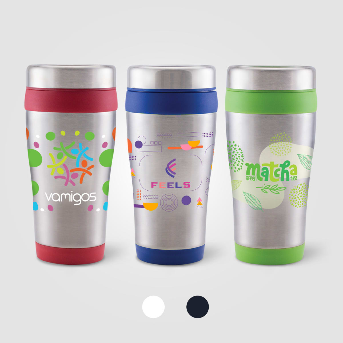 Branded 475ml Stainless Steel Travel Tumbler