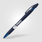 Branded Monochrome Soft-Touch Pen with Stylus