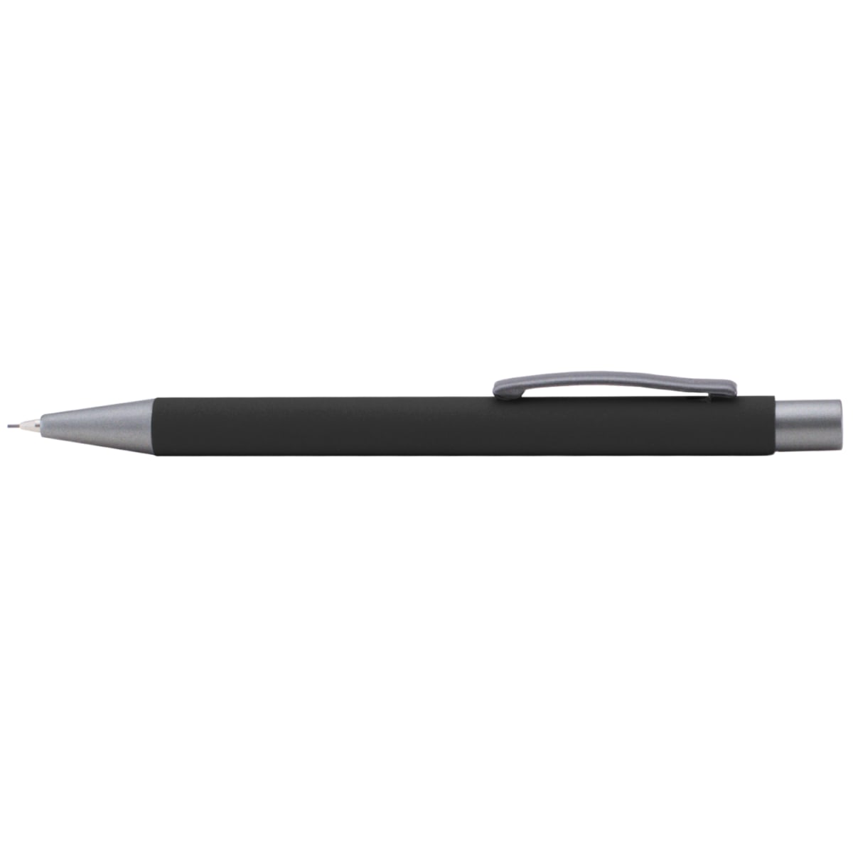 Branded Soft-Touch Mechanical Pencil with Gunmetal Trim