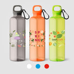 Branded Recycled PET Bike Bottle with Carabiner Clip