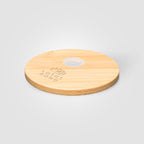 Branded 540 ml Glass Tumbler with Bamboo Lid and Straw