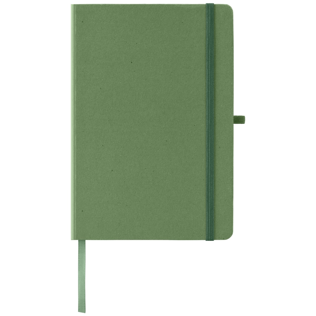 Branded Recycled Milk Carton A5 Hard Cover Notebook in Forest Green