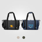 Branded Recycled PU Travel Duffel Bag with Trolley Strap