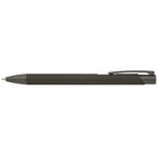 Branded Satin Aluminium Monochrome Pen in Gunmetal