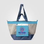 Branded Foldable Recycled Mesh Tote Bag 45 L