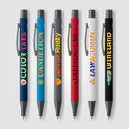Branded Recycled Aluminium Soft-Touch Ballpoint Pen