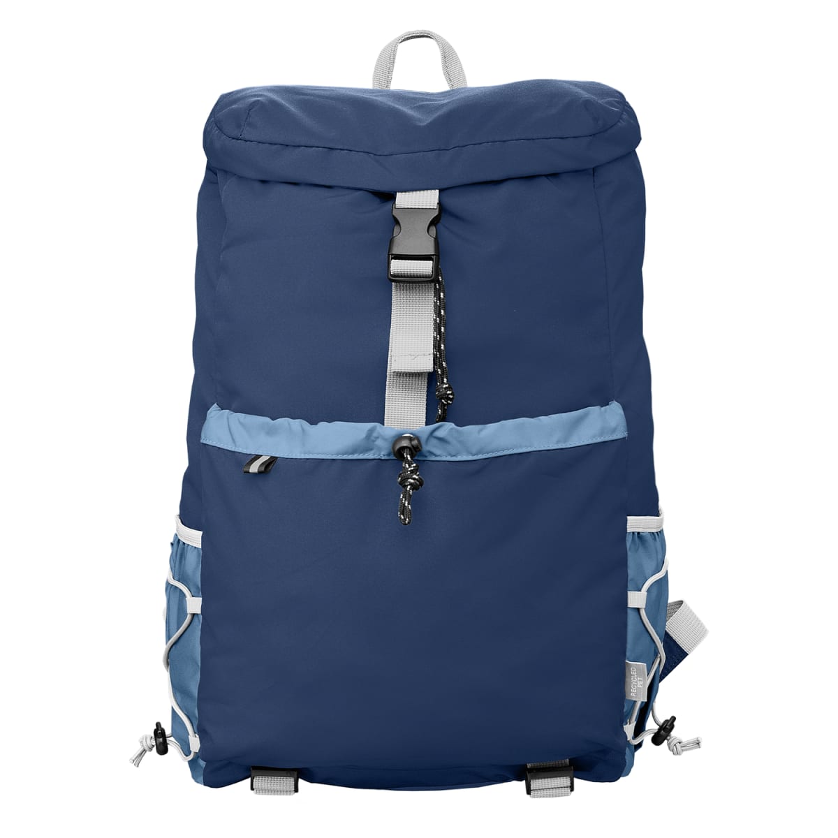 Branded Recycled Laptop Backpack with Side Pockets