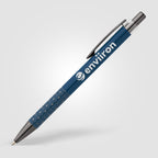 Branded Recycled Aluminium Click Pen with Gunmetal Accents