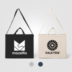 Branded Recycled Cotton Crossbody Tote Bag - 15L