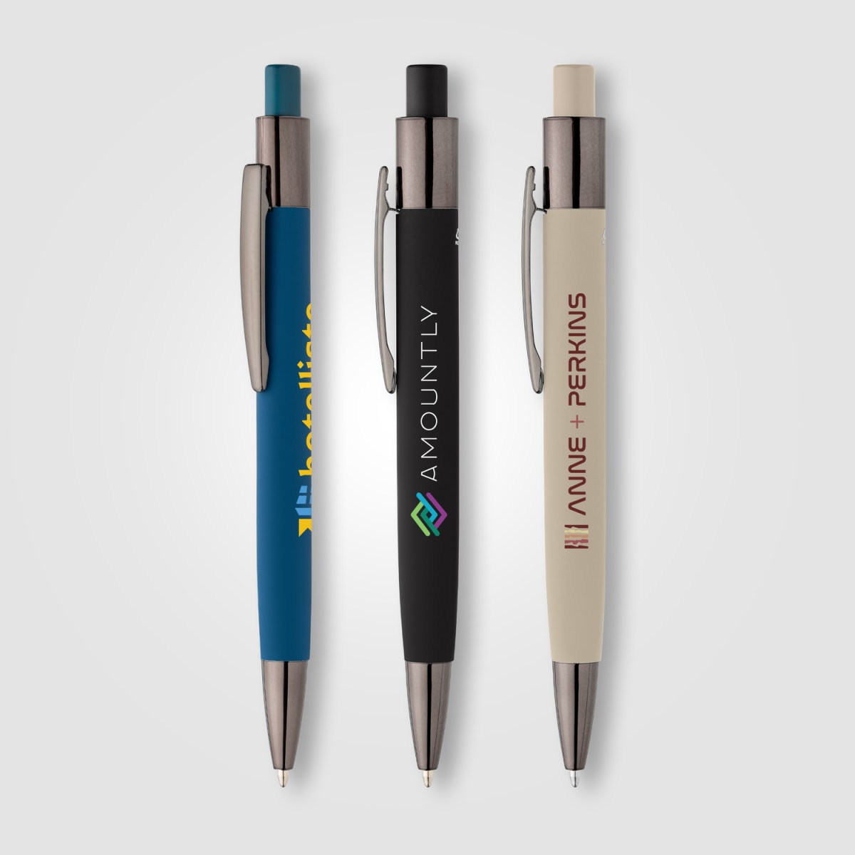 Branded Recycled Aluminium Pen with Oval Barrel