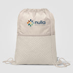 Branded Recycled Quilted Drawstring Bag 6L