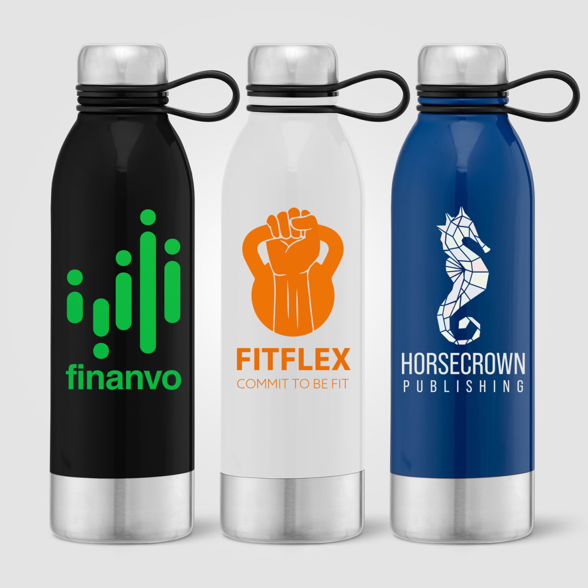 Branded 740ml Stainless Steel Sports Bottle