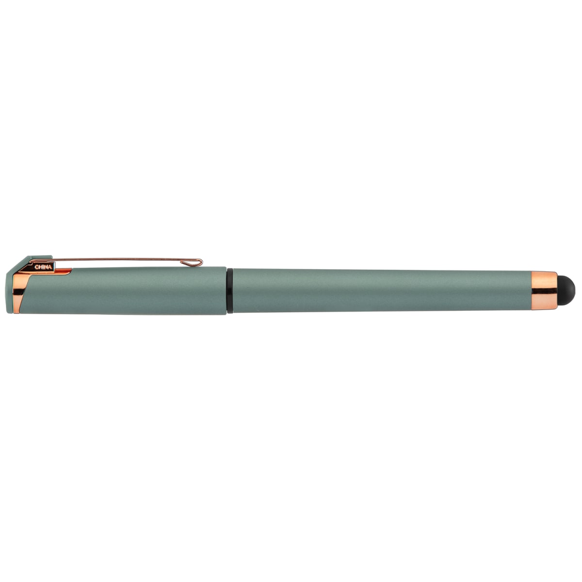 Branded Rose Gold Metallic Gel Pen with Stylus