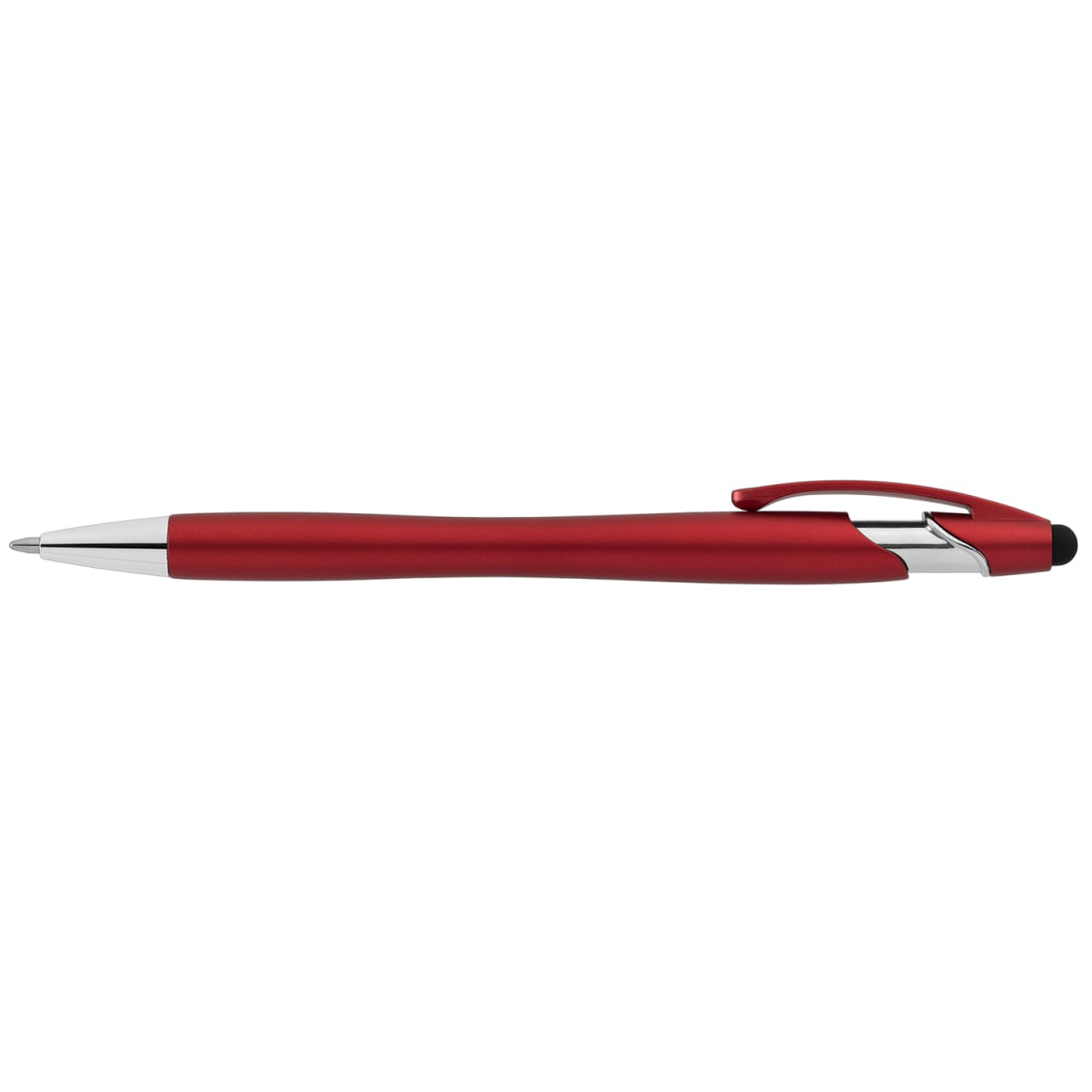 Branded Recycled Plastic Stylus Pen with Anti-Fraud Ink in Red