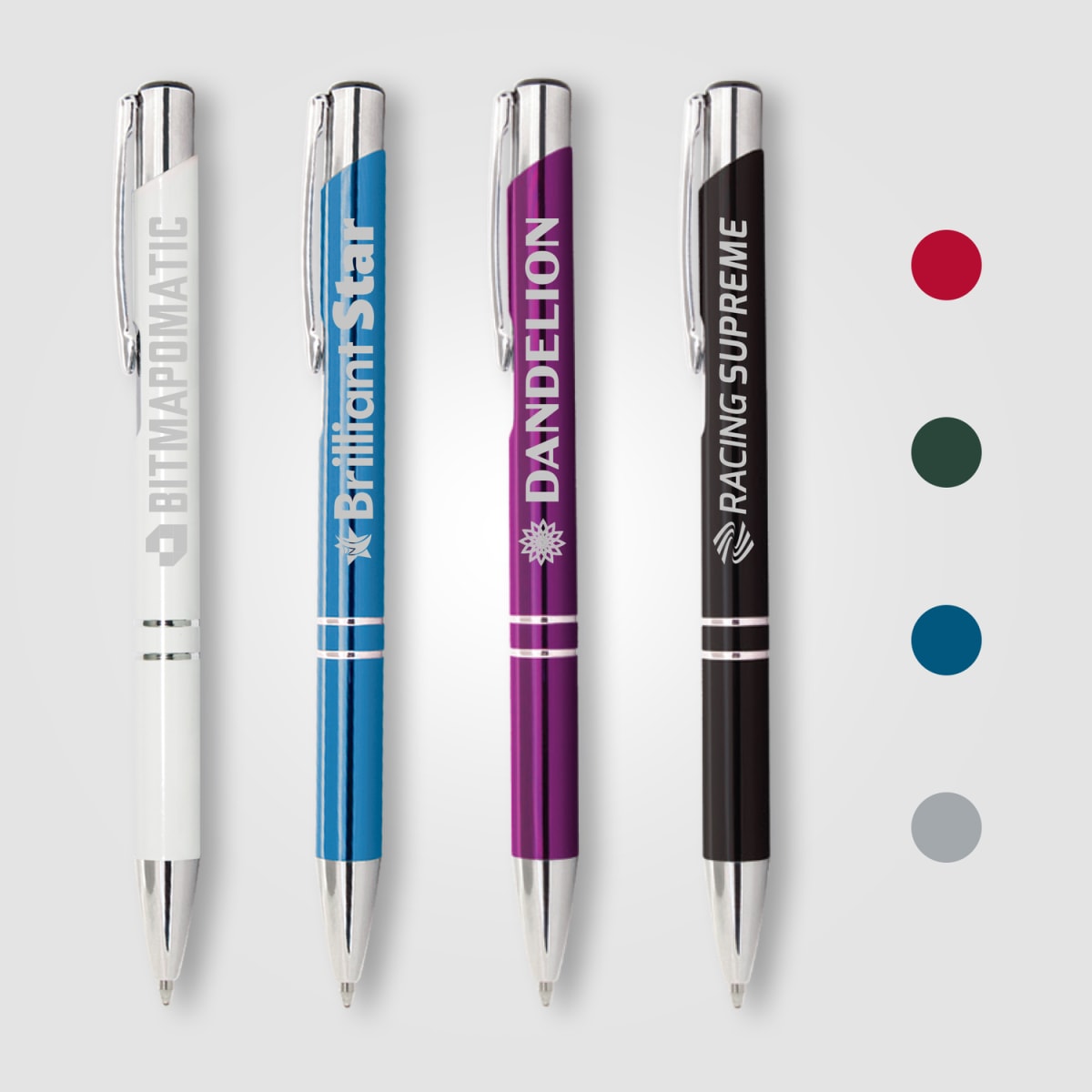 Branded Glossy Anodised Aluminium Pen