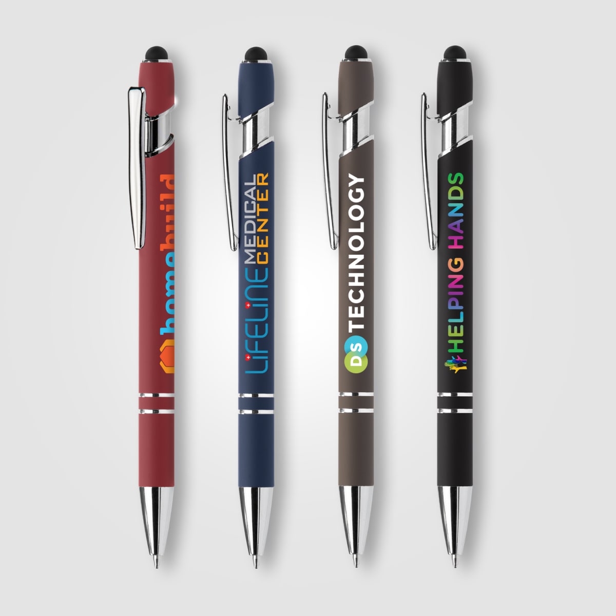 Branded Recycled Aluminium Pen with Stylus and Anti-Fraud Ink