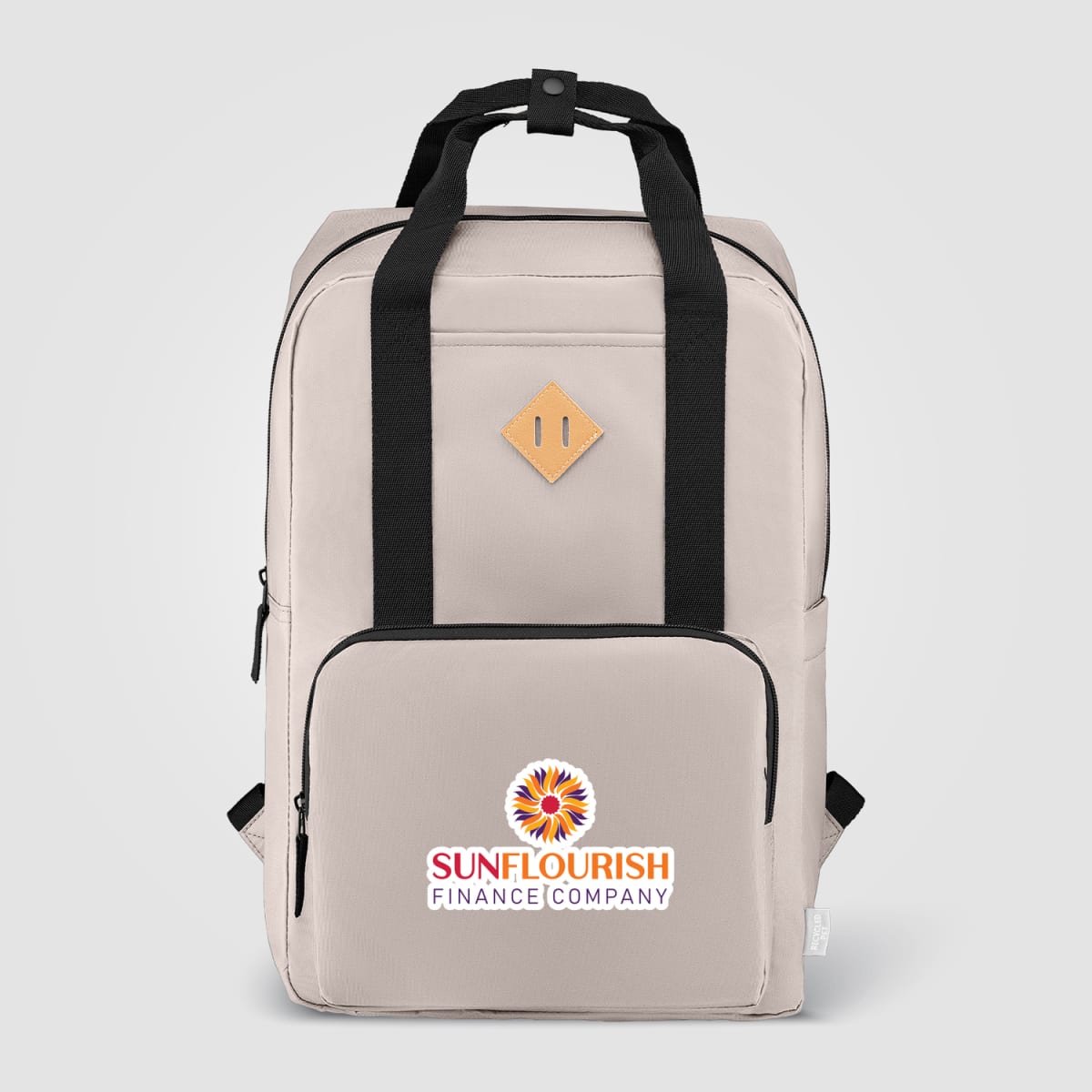 Branded Recycled Polyester Laptop Backpack 16L