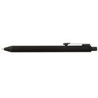 Branded Recycled Plastic Soft Touch Gel Pen in Black