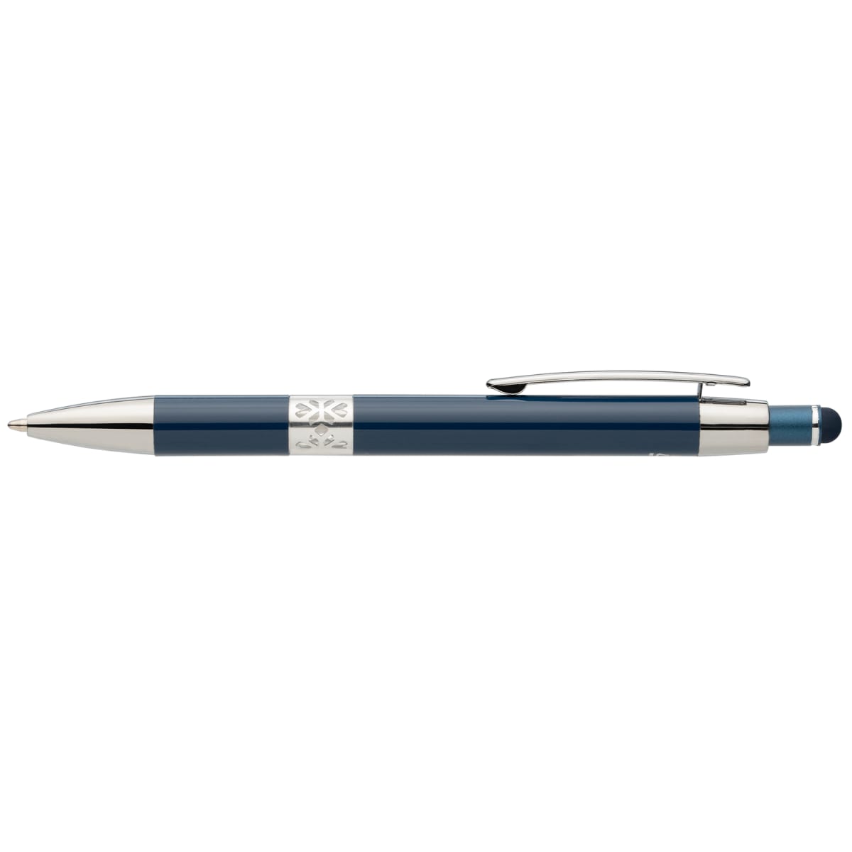 Branded Recycled Aluminium Chrome Trim Stylus Pen