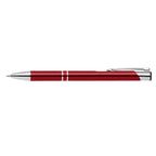 Branded Anodised Aluminium Slim Pen in Burgundy