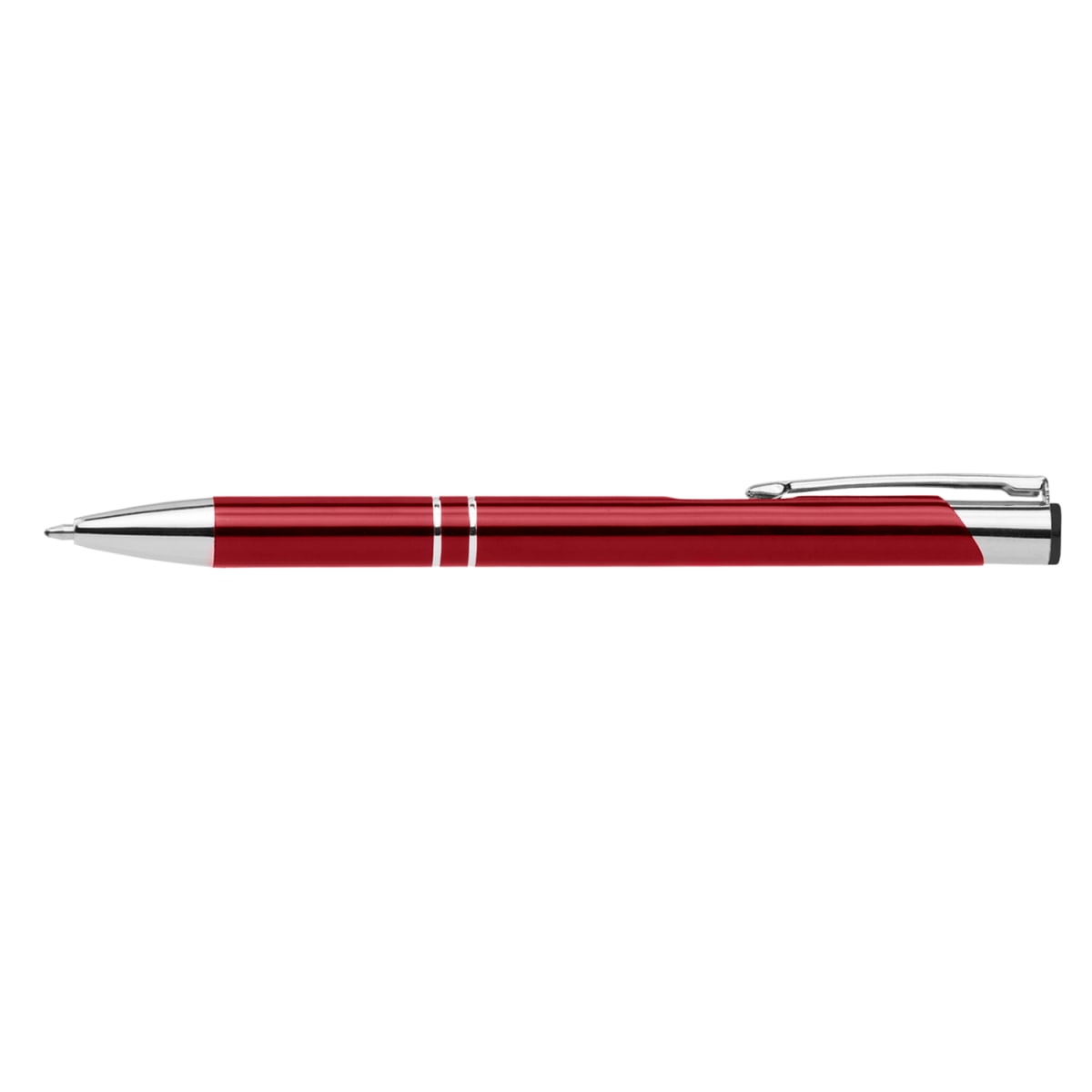 Branded Anodised Aluminium Slim Pen in Burgundy