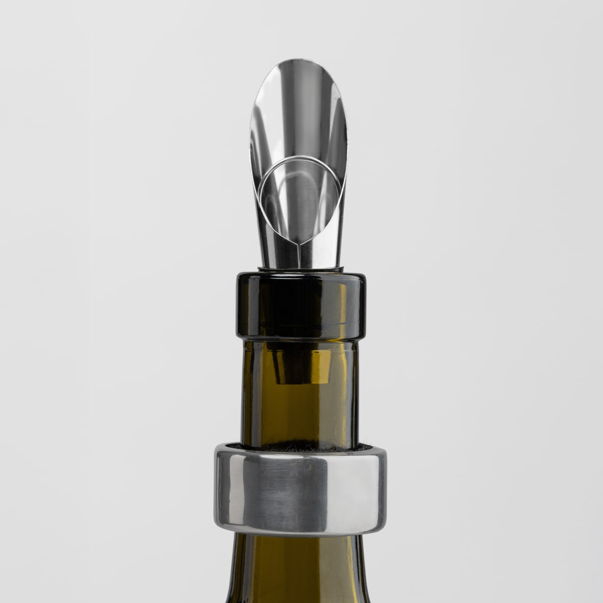 Branded Wood and Steel 3-Piece Wine Accessory Set