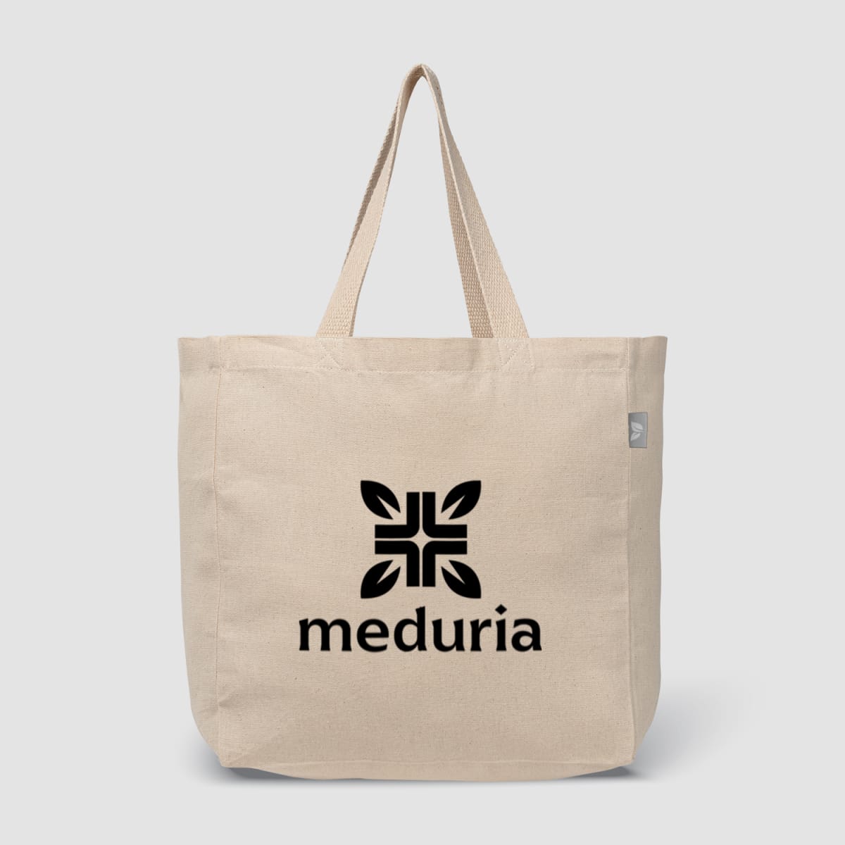Branded 8oz Recycled Cotton Shopper Tote Bag