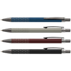 Branded Recycled Aluminium Click Pen with Gunmetal Accents