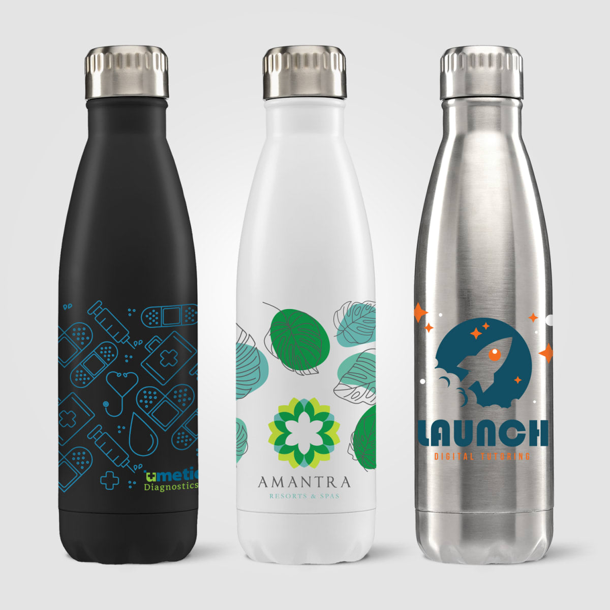 Branded Double-Wall Stainless Steel Bottle - 475ml