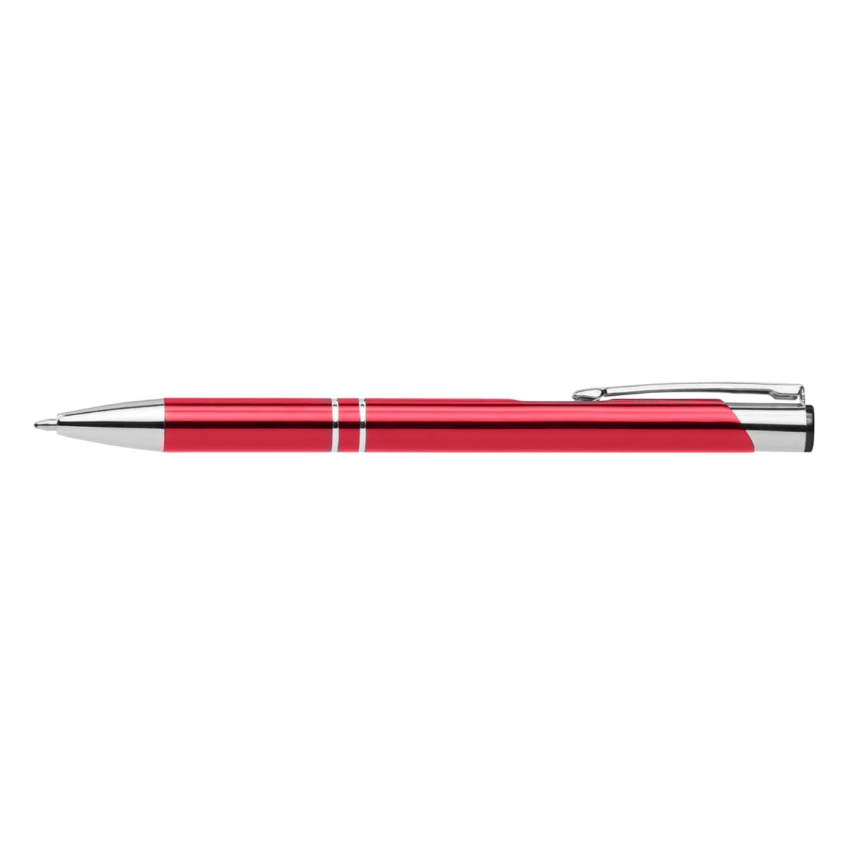 Branded Glossy Anodised Aluminium Pen in Red
